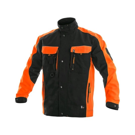 BLUZA CXS SIRIUS BRIGHTON MĘSKA - CZARNO-POMARAŃCZOWY