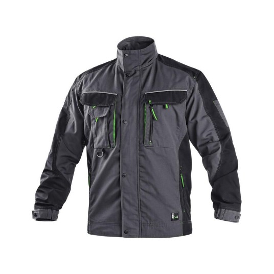 BLUZA CXS SIRIUS LUCIUS MĘSKA ZIMOWA - SZARO-ZIELONY