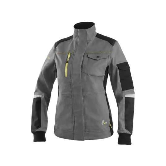 BLUZA CXS STRETCH DAMSKA - SZARO-CZARNY