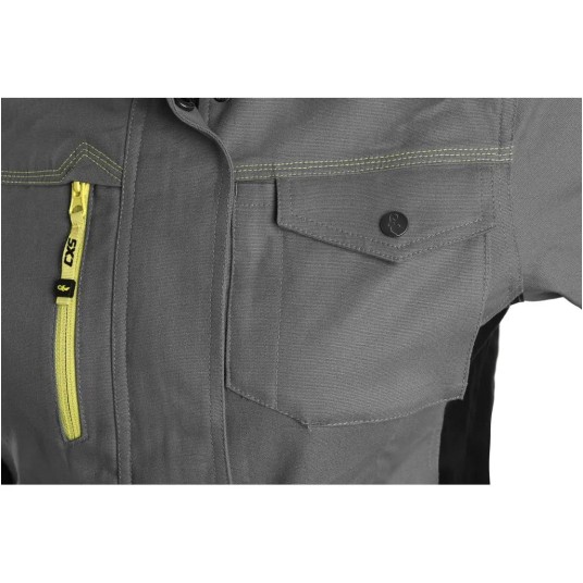 BLUZA CXS STRETCH DAMSKA - SZARO-CZARNY