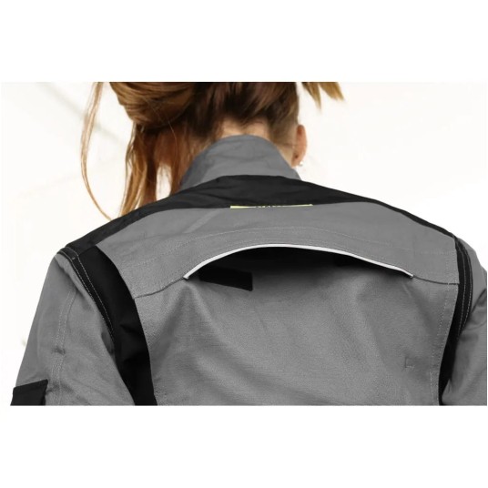 BLUZA CXS STRETCH DAMSKA - SZARO-CZARNY