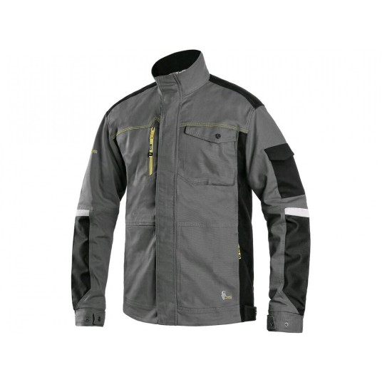 BLUZA CXS STRETCH MĘSKA 170-176CM - SZARO-CZARNY