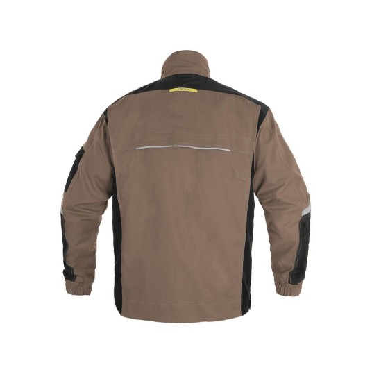 BLUZA CXS STRETCH MĘSKA - BEŻOWO-CZARNY