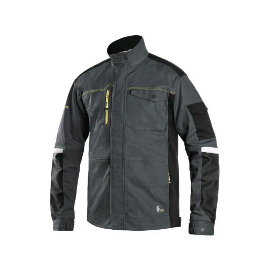 BLUZA CXS STRETCH MĘSKA - CIEMNOSZARY-CZARNY