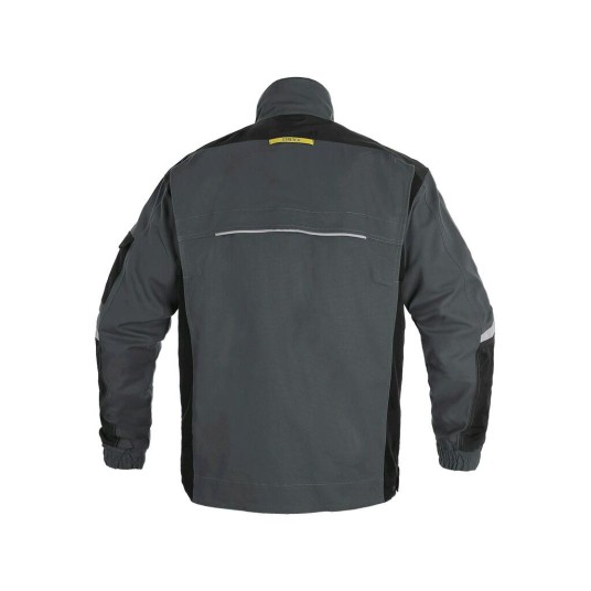 BLUZA CXS STRETCH MĘSKA - CIEMNOSZARY-CZARNY