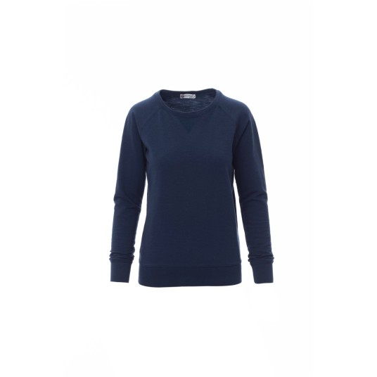 BLUZA DEKOLT OKRĄGŁY DAMSKA MALIBU+LADY - NIEBIESKI DENIM