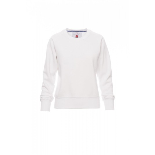 BLUZA DEKOLT OKRĄGŁY DAMSKA MISTRAL+LADY - BIAŁY
