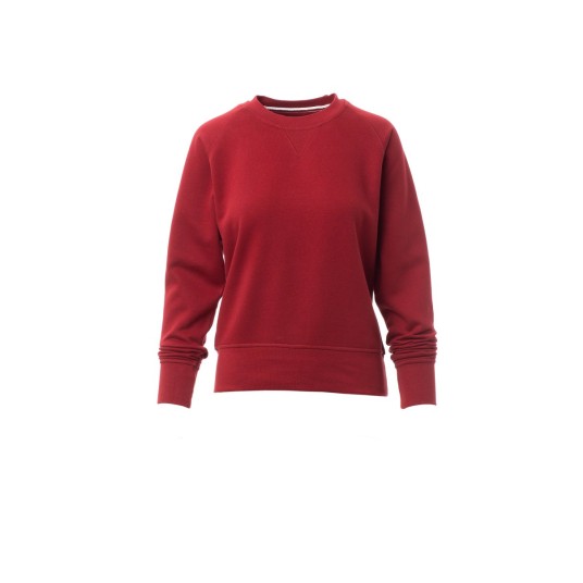 BLUZA DEKOLT OKRĄGŁY DAMSKA MISTRAL+LADY - BORDOWY