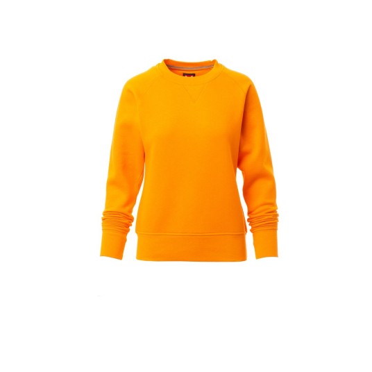 BLUZA DEKOLT OKRĄGŁY DAMSKA MISTRAL+LADY - POMARAŃCZOWY