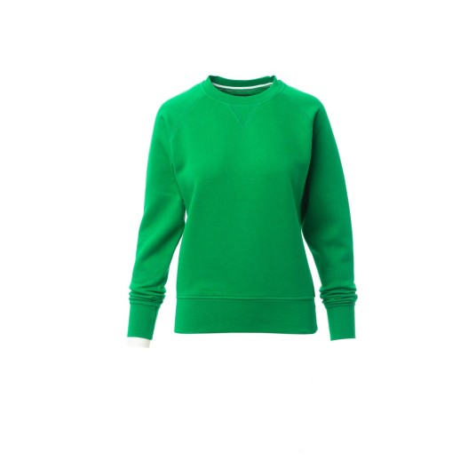 BLUZA DEKOLT OKRĄGŁY DAMSKA MISTRAL+LADY - ŻELOWY ZIELONY