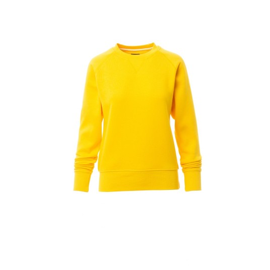 BLUZA DEKOLT OKRĄGŁY DAMSKA MISTRAL+LADY - ŻÓŁTY