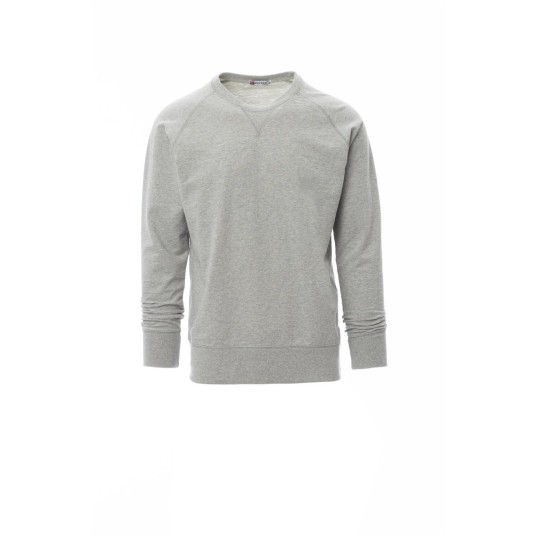 BLUZA DEKOLT OKRĄGŁY MĘSKA MALIBU+ MELANGE - SZARY MELANŻ