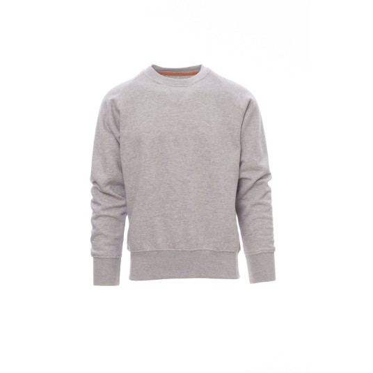 BLUZA DEKOLT OKRĄGŁY MĘSKA MISTRAL+ MELANGE - SZARY MELANŻ