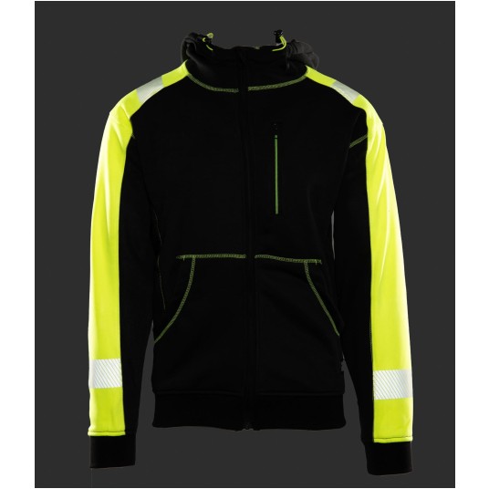 BLUZA DRESOWA SEVEN KINGS RIVAL Z KAPTUREM - CZARNY/ŻÓŁTY