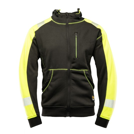 BLUZA DRESOWA SEVEN KINGS RIVAL Z KAPTUREM - CZARNY/ŻÓŁTY