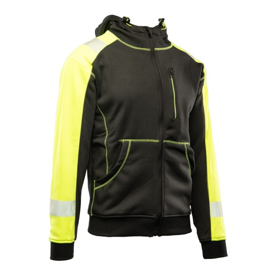 BLUZA DRESOWA SEVEN KINGS RIVAL Z KAPTUREM - CZARNY/ŻÓŁTY