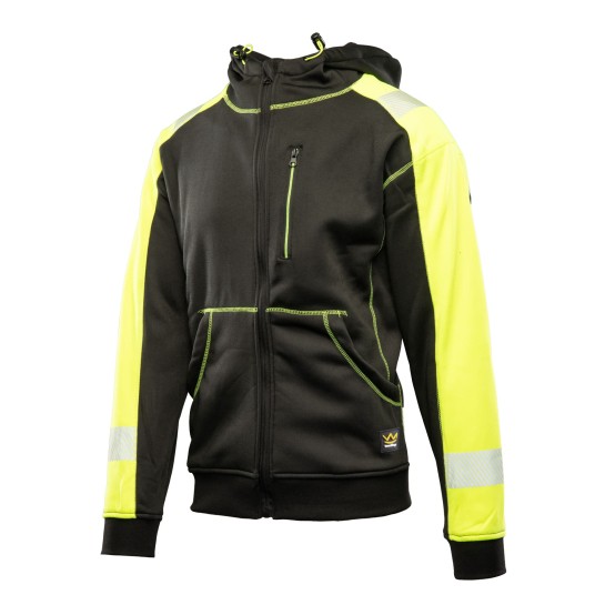 BLUZA DRESOWA SEVEN KINGS RIVAL Z KAPTUREM - CZARNY/ŻÓŁTY