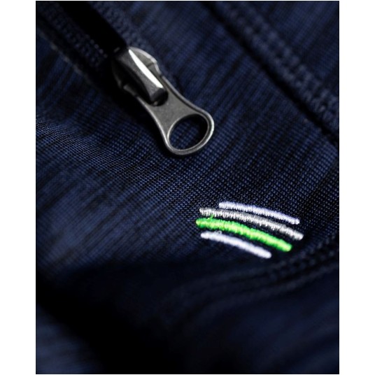 BLUZA DZIECIĘCA BREEFFIDRY MELANGE - CIEMNO-NIEBIESKI