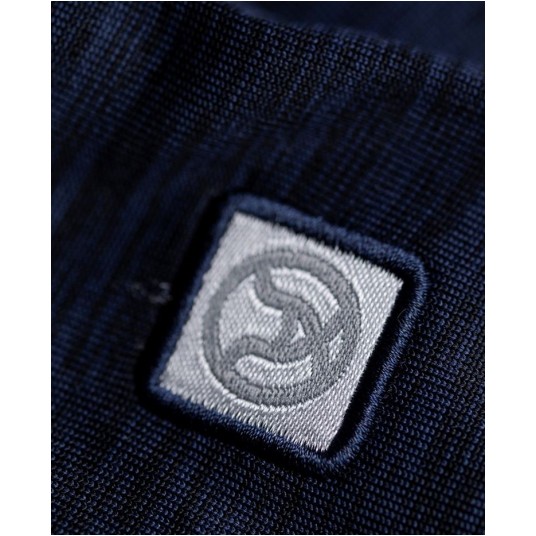 BLUZA DZIECIĘCA BREEFFIDRY MELANGE - CIEMNO-NIEBIESKI