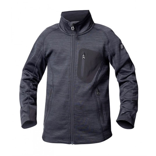 BLUZA DZIECIĘCA BREEFFIDRY MELANGE - CIEMNO-SZARA