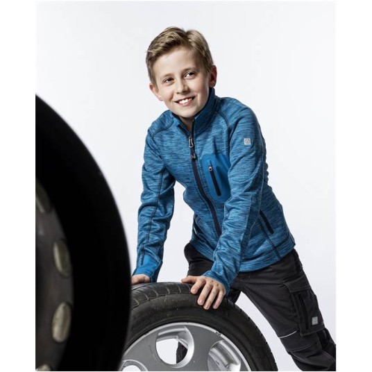 BLUZA DZIECIĘCA BREEFFIDRY MELANGE - NIEBIESKI