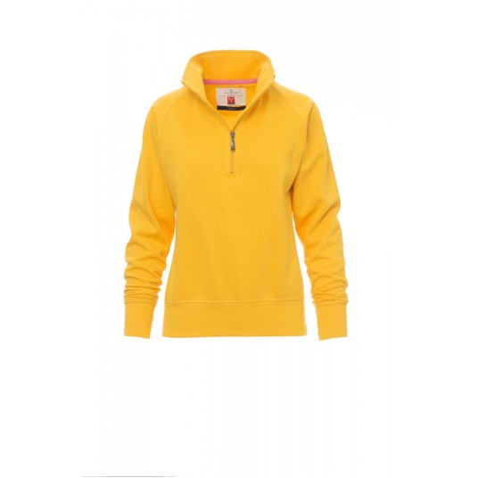 BLUZA KRÓTKI ZAMEK BŁYSKAWICZNY DAMSKA MIAMI+LADY - ŻÓŁTY