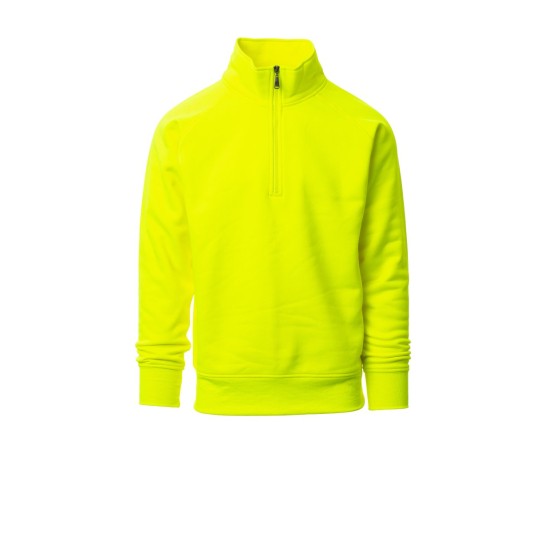 BLUZA KRÓTKI ZAMEK BŁYSKAWICZNY MĘSKA MIAMI+ FLUO - ŻÓŁTY FLUO