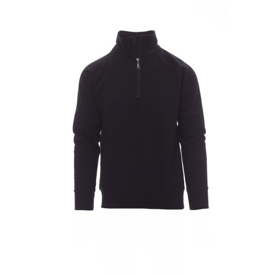 BLUZA KRÓTKI ZAMEK BŁYSKAWICZNY MĘSKA MIAMI+ SUMMER - CZARNY
