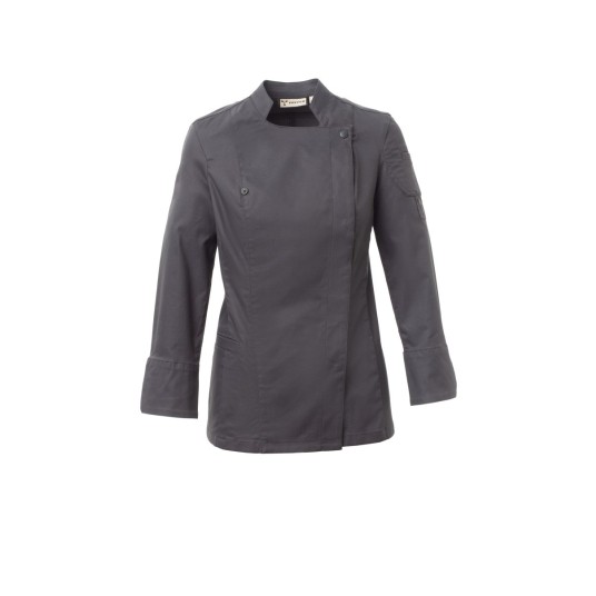 BLUZA KUCHARSKA DŁUGI RĘKAW DAMSKA STARRED LADY - ŻELAZNY SZARY