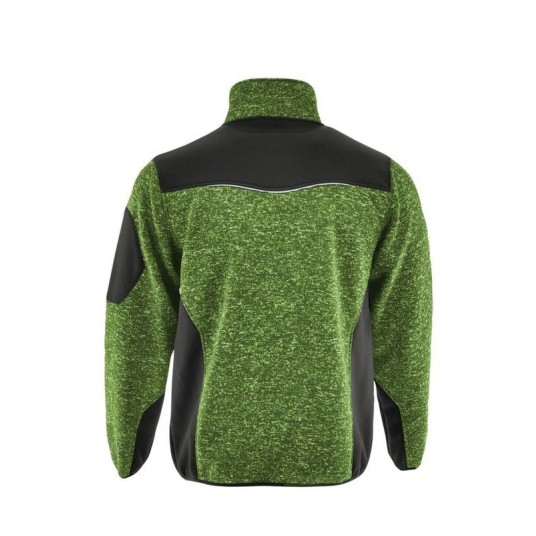 BLUZA MELANŻOWA DZIANINOWA COMFORT PLUS ZÓŁTY ODBLASKOWY