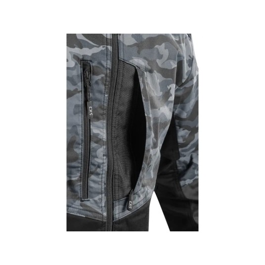 BLUZA MĘSKA CXS SOLIS - CAMO-CZARNY