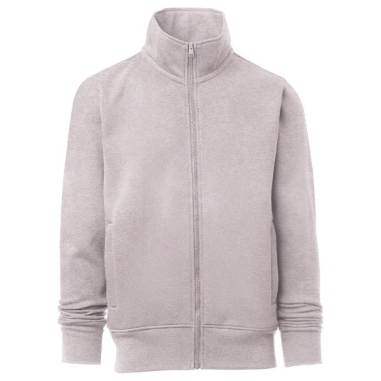 BLUZA NA ZAMEK ALABAMA MELANGE - SZARY MELANŻ