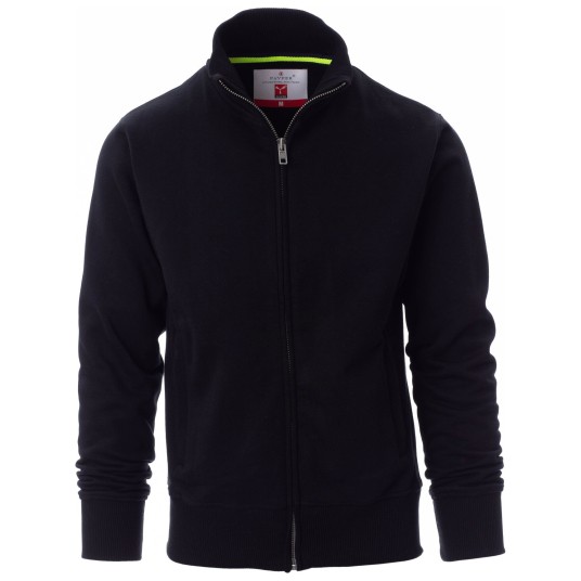 BLUZA NA ZAMEK CLASS+ - CZARNY