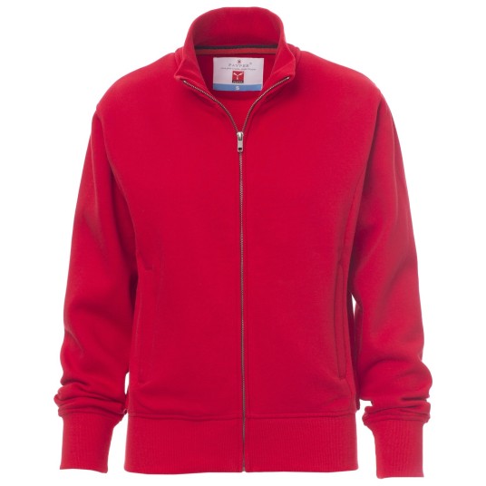 BLUZA NA ZAMEK CLASS+LADY - CZERWONY