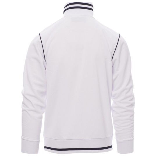 BLUZA NA ZAMEK DERBY - BIAŁY-GRANATOWY