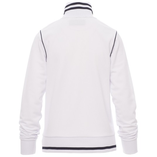 BLUZA NA ZAMEK DERBY LADY - BIAŁY-GRANATOWY