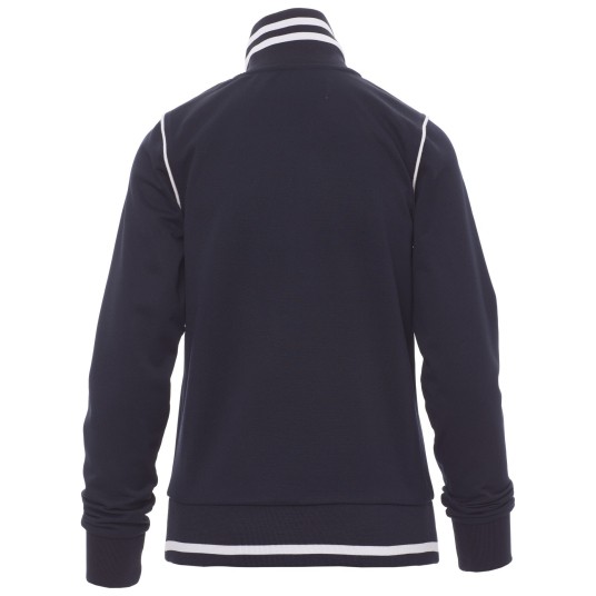 BLUZA NA ZAMEK DERBY LADY - GRANATOWY-BIAŁY