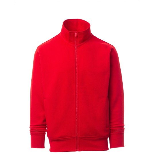 BLUZA NA ZAMEK HOOVER - CZERWONY