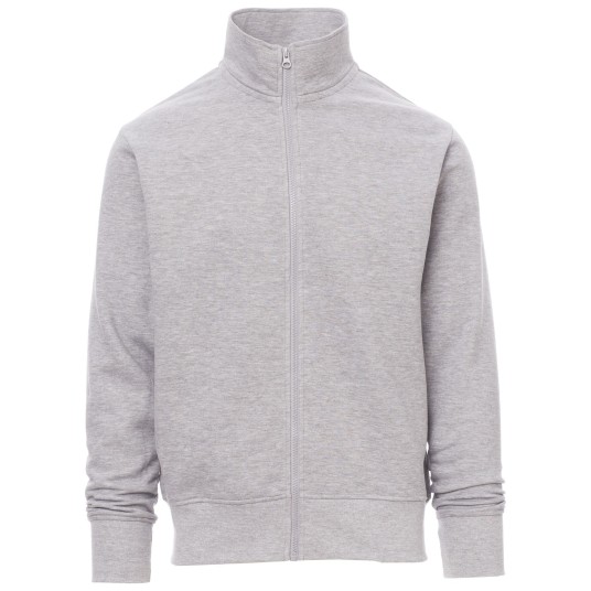 BLUZA NA ZAMEK HOUSTON MELANGE - SZARY MELANŻ