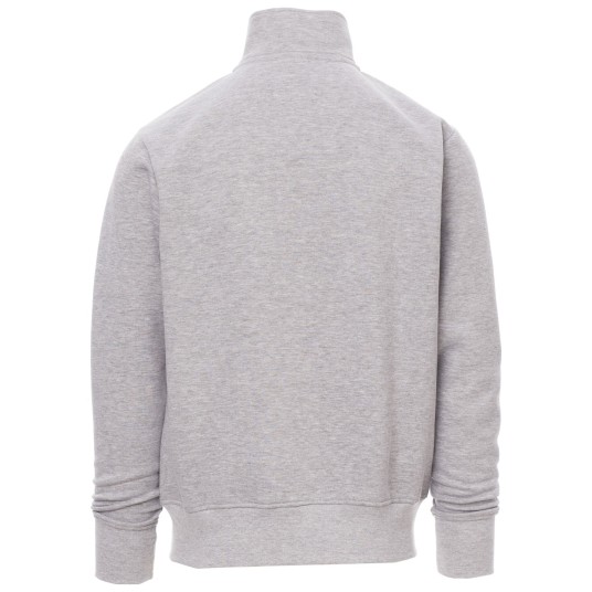 BLUZA NA ZAMEK HOUSTON MELANGE - SZARY MELANŻ