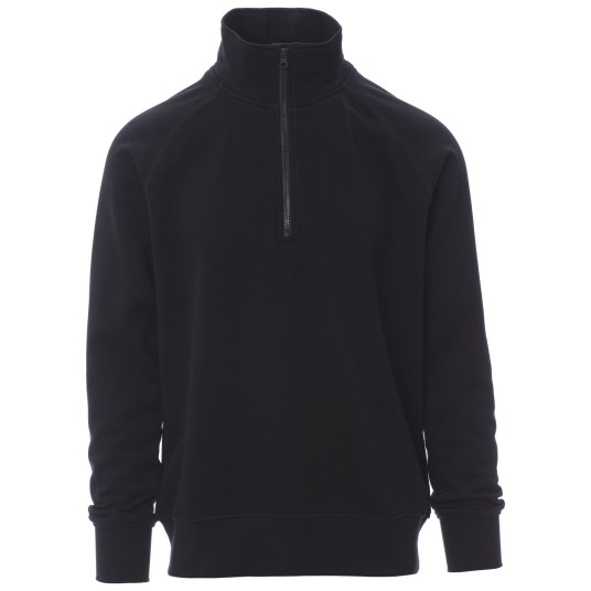 BLUZA NA ZAMEK KRÓTKI AUSTIN - CZARNY