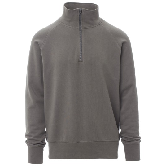 BLUZA NA ZAMEK KRÓTKI AUSTIN - ZADYMIONY