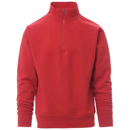 BLUZA NA ZAMEK KRÓTKI CANADA - CZERWONY