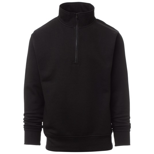 BLUZA NA ZAMEK KRÓTKI CARSON - CZARNY