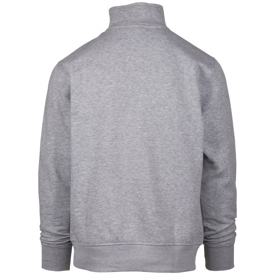 BLUZA NA ZAMEK KRÓTKI CARSON - SZARY MELANŻ