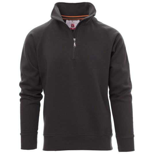 BLUZA NA ZAMEK KRÓTKI MIAMI+ - ANTRACYTOWY