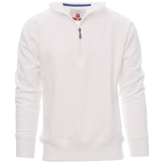 BLUZA NA ZAMEK KRÓTKI MIAMI+ - BIAŁY