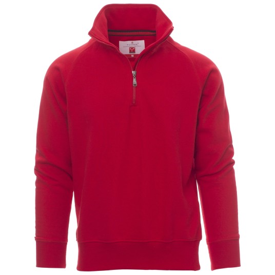 BLUZA NA ZAMEK KRÓTKI MIAMI+ - CZERWONY