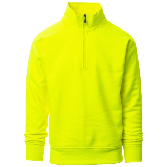 BLUZA NA ZAMEK KRÓTKI MIAMI+ FLUO - ŻÓŁTY FLUO