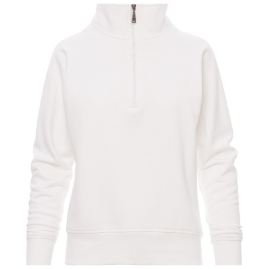 BLUZA NA ZAMEK KRÓTKI MIAMI+LADY - BIAŁY